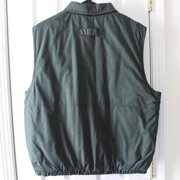 Deadstock Vintage 90's Eagles Ridge Outfitters Green Zip Utility Vest - Picture 4 of 8
